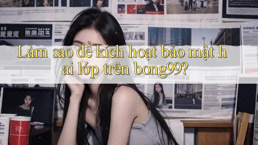 Làm sao để kích hoạt bảo mật hai lớp trên bong99?